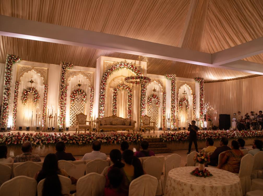 Wedding stage event coverage